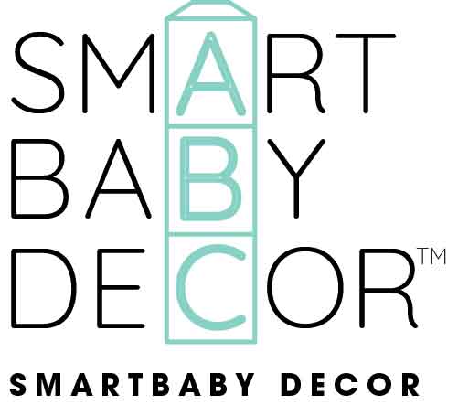 The brand logo for Smartbaby Decor which has black text and a white background. 